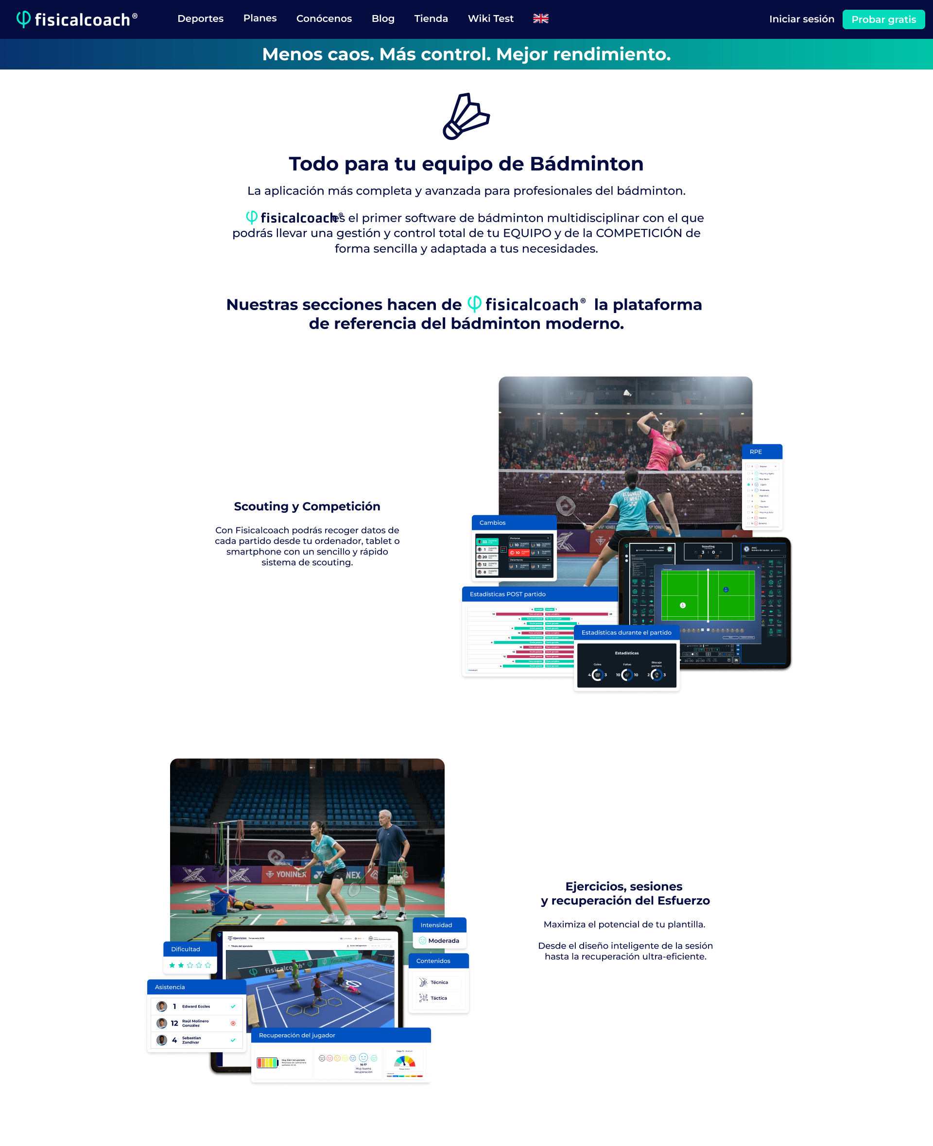 Bádminton Scouting y Competición