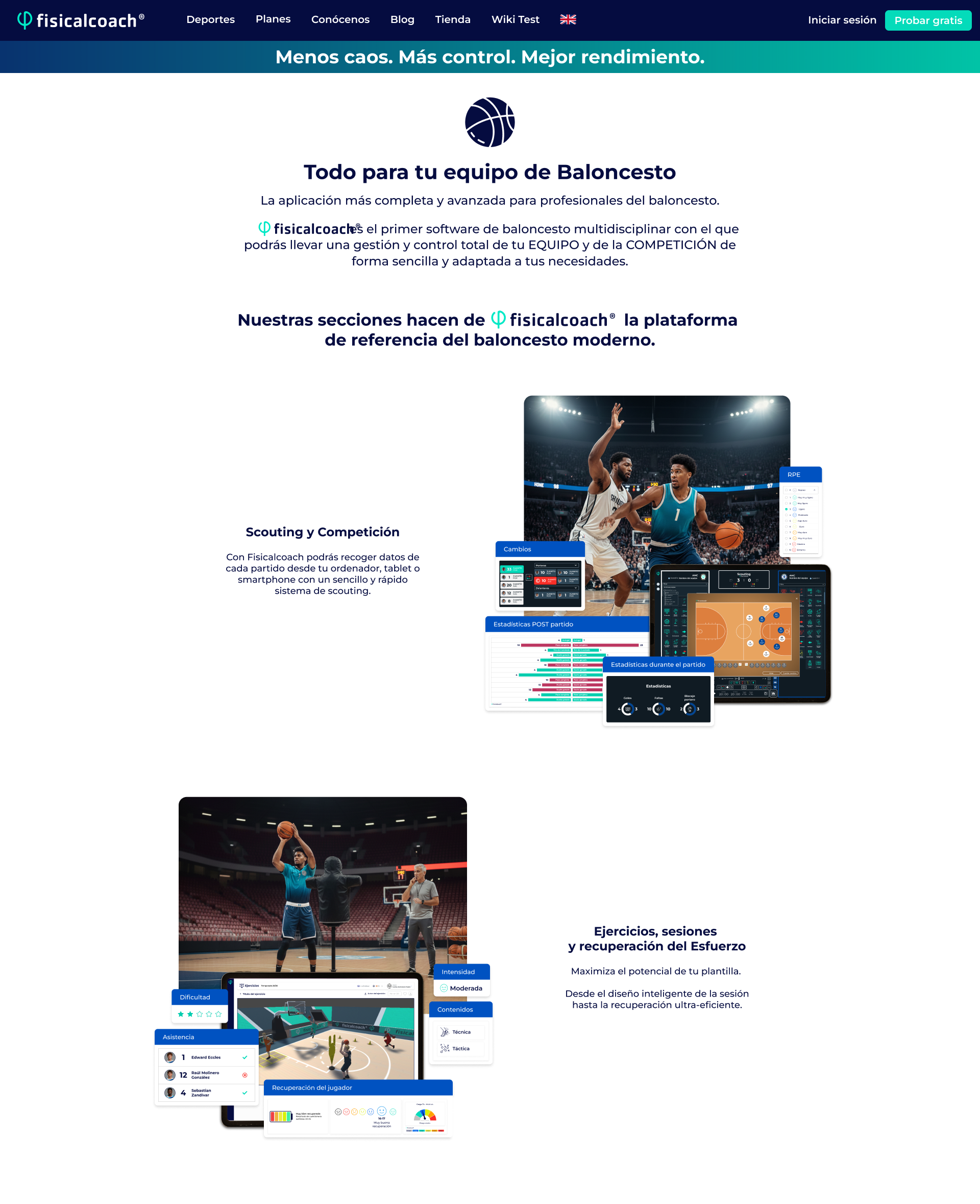 Baloncesto Scouting y Competición
