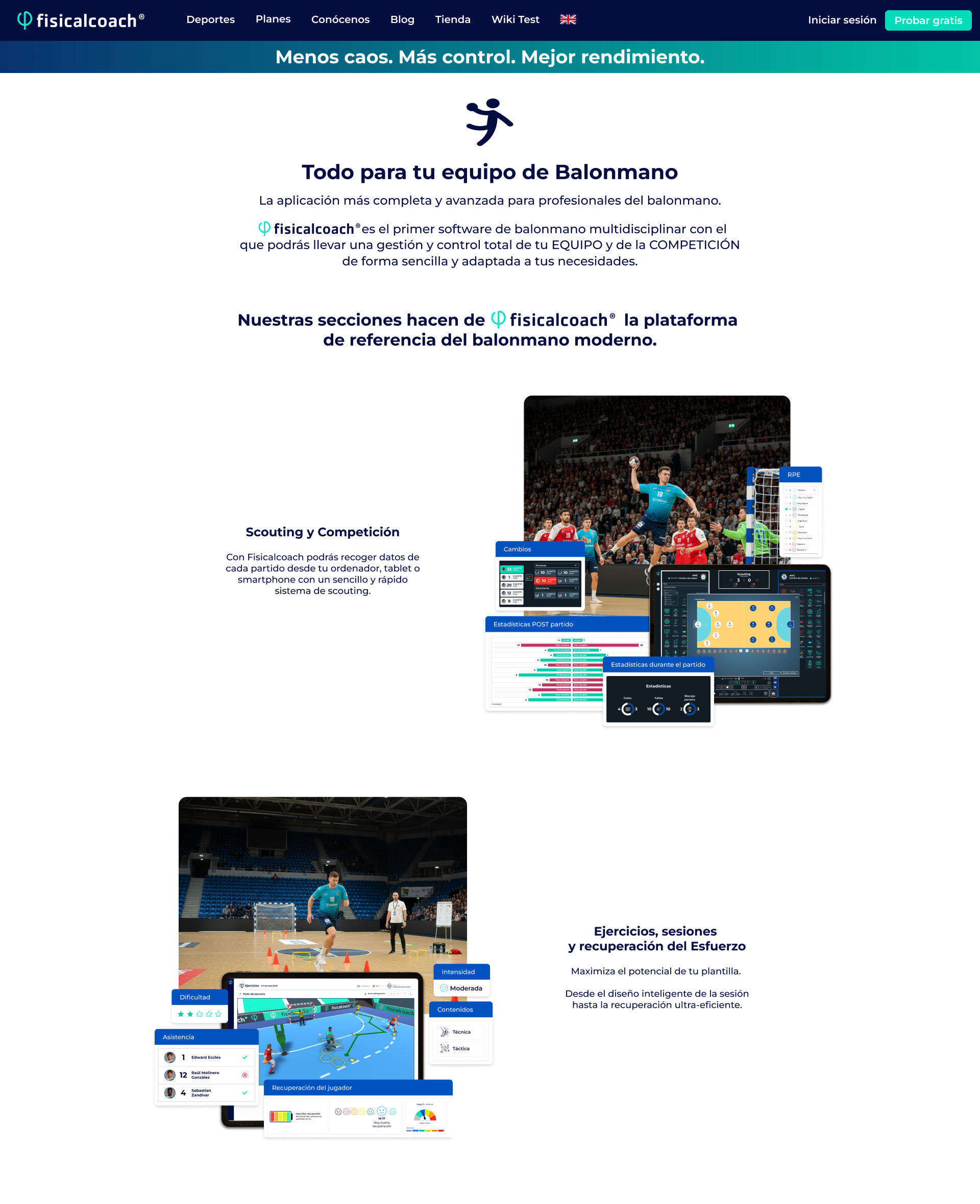 Balonmano Scouting y Competición