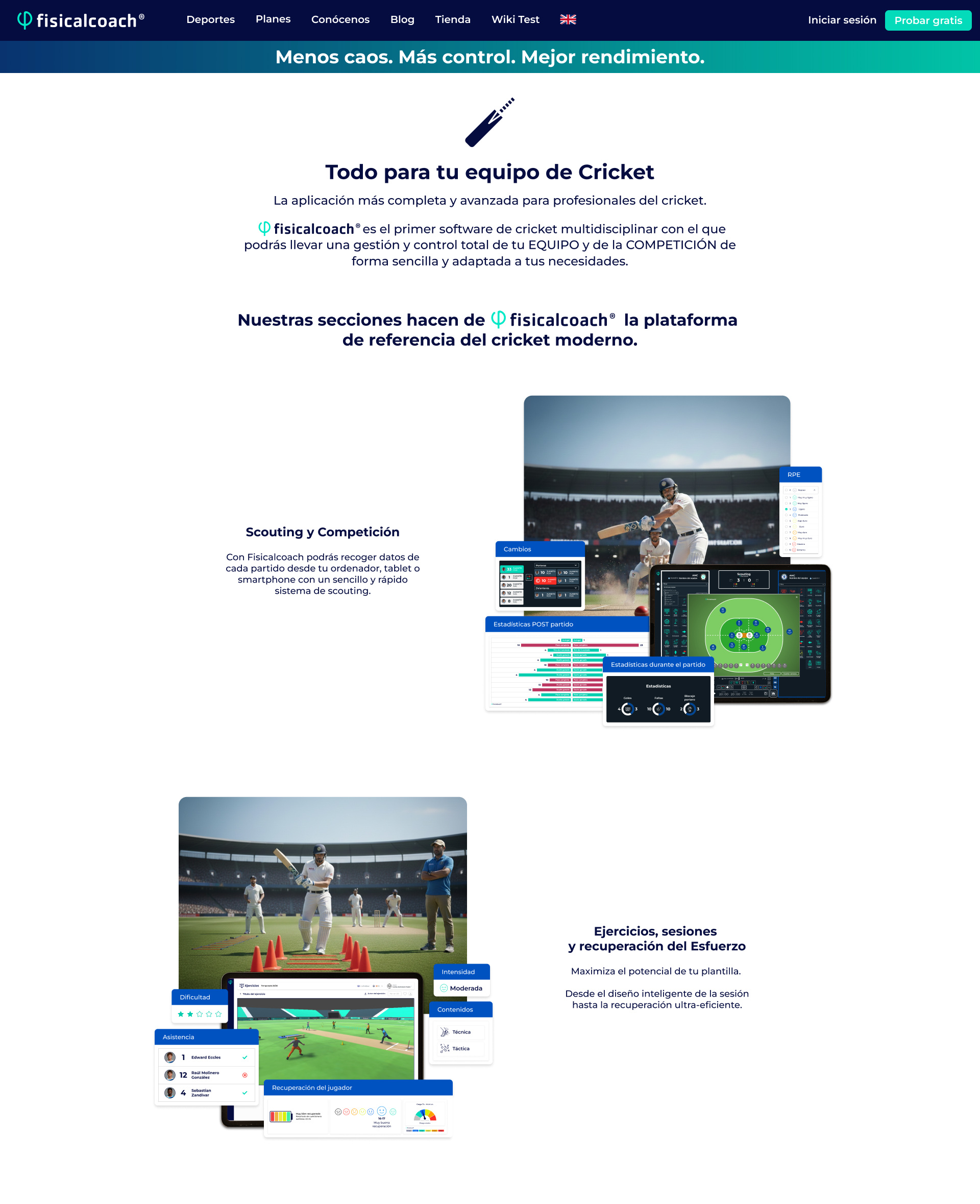 Cricket Scouting y Competición