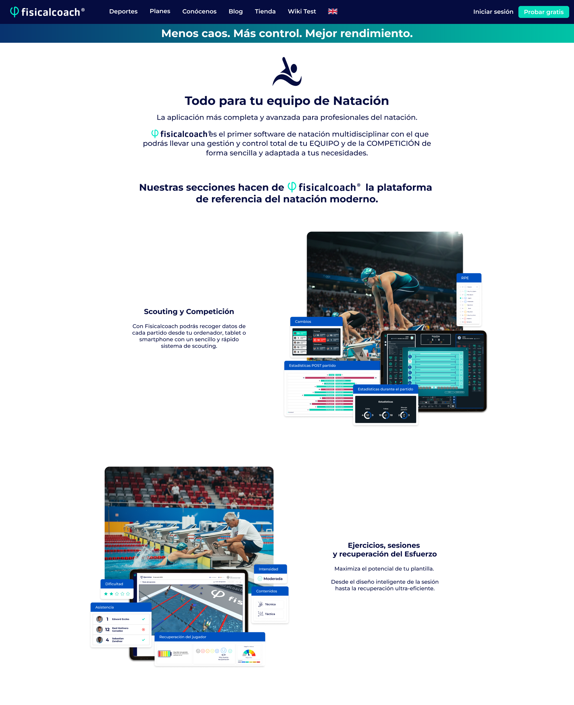Natación Scouting y Competición