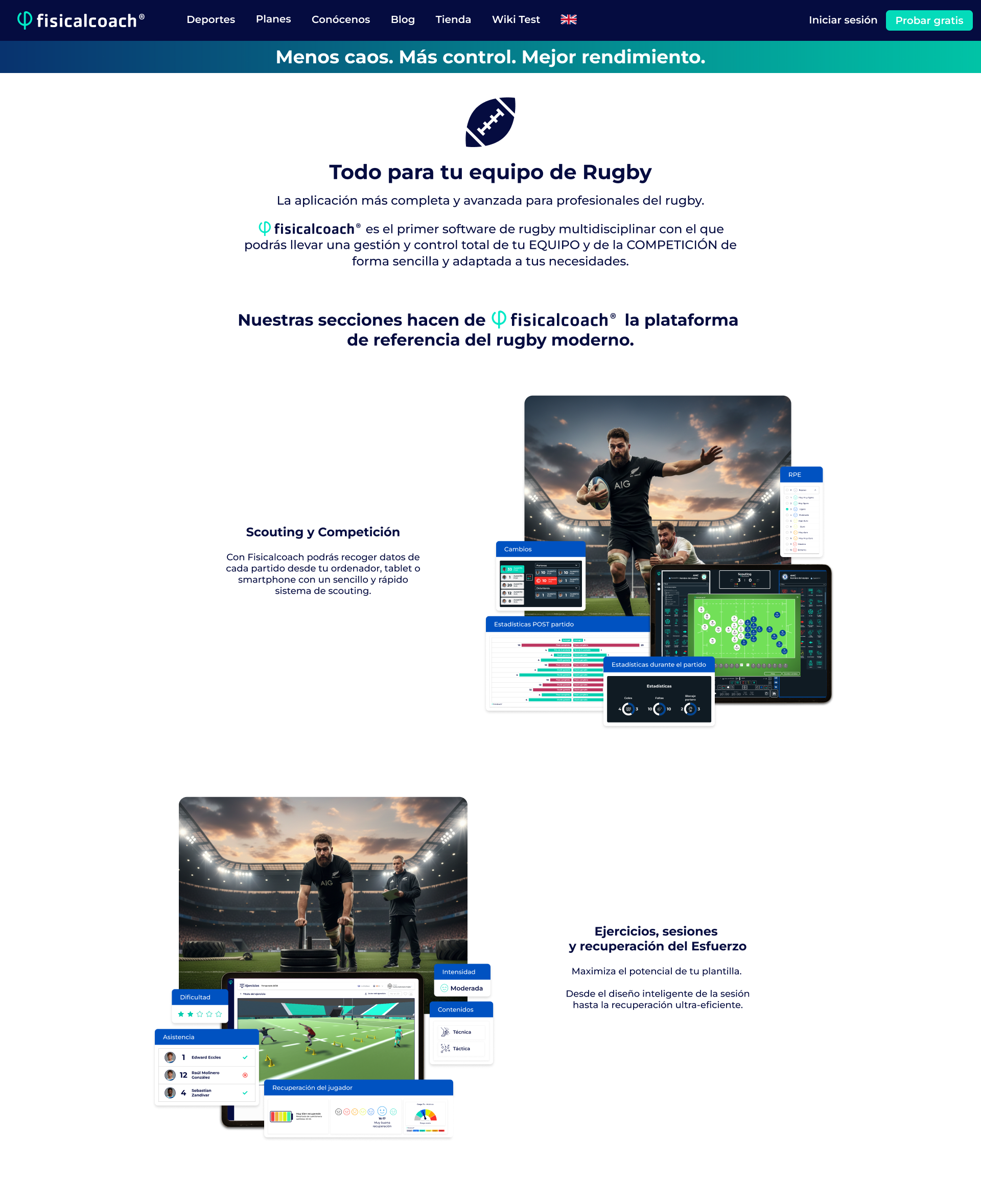 Rugby Scouting y Competición