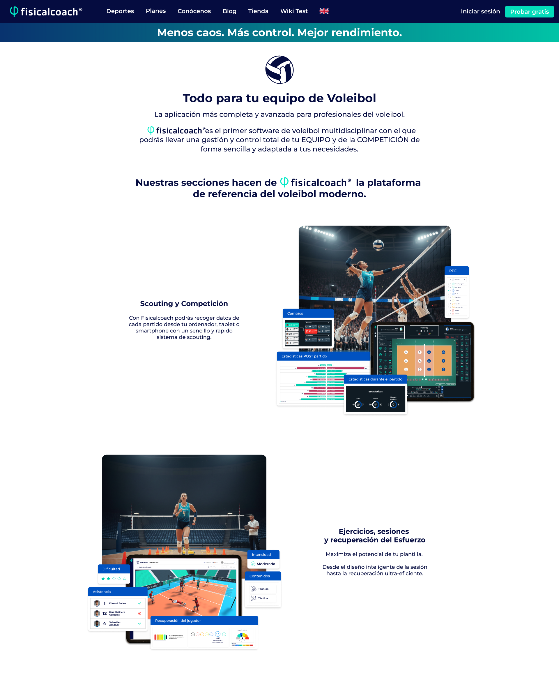 Voleibol Scouting y Competición